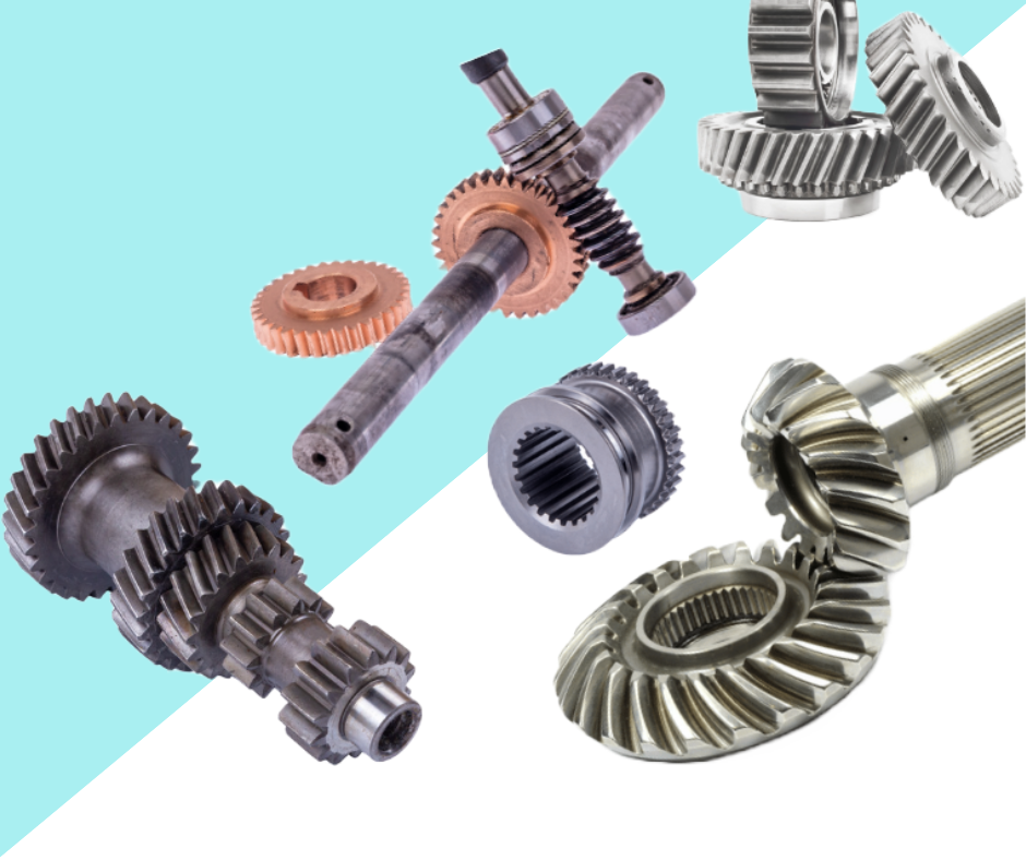 Machining of all types of gears like spur gears, bevel gears, worm gears, spiral bevel gears, etc.